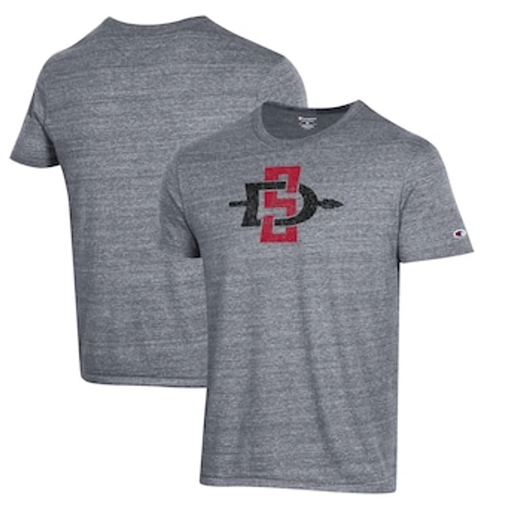 Men's Champion Gray San Diego State Aztecs Ultimate Tri-Blend T-Shirt
