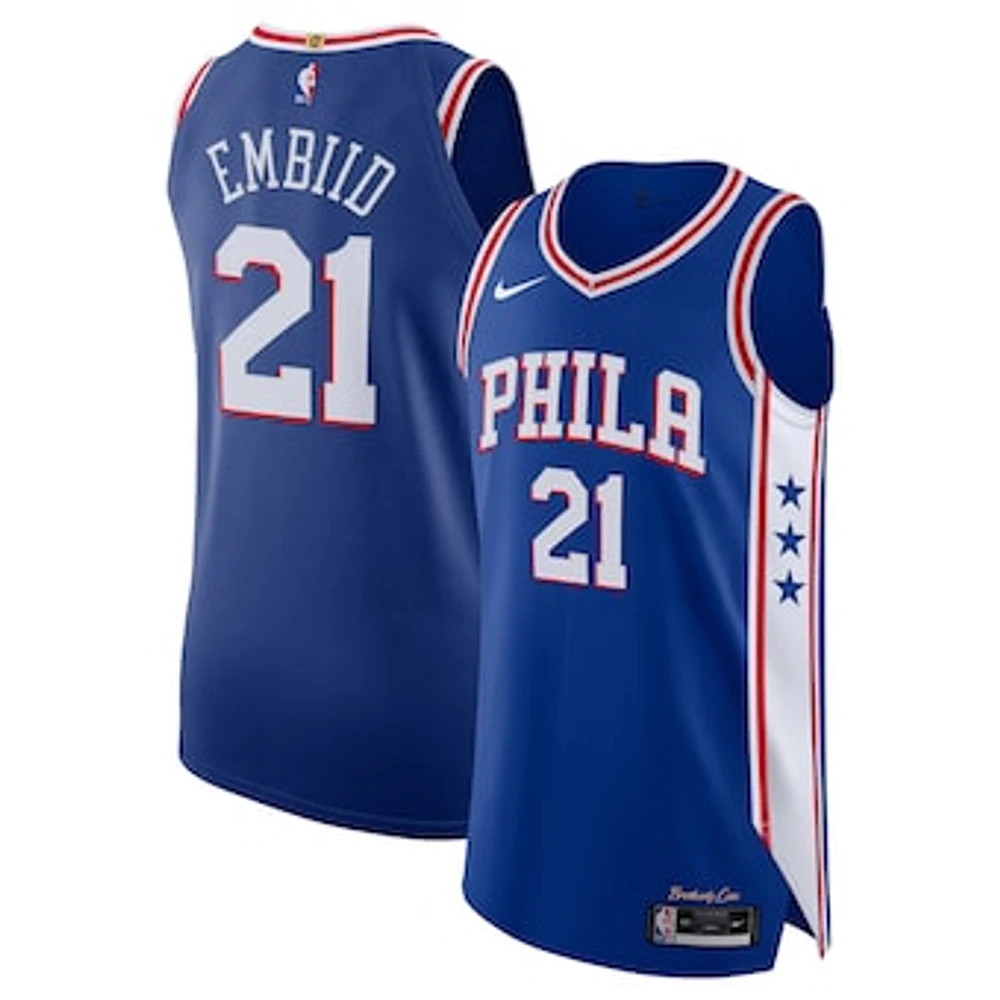 Men's Nike Joel Embiid Royal Philadelphia 76ers Authentic Jersey