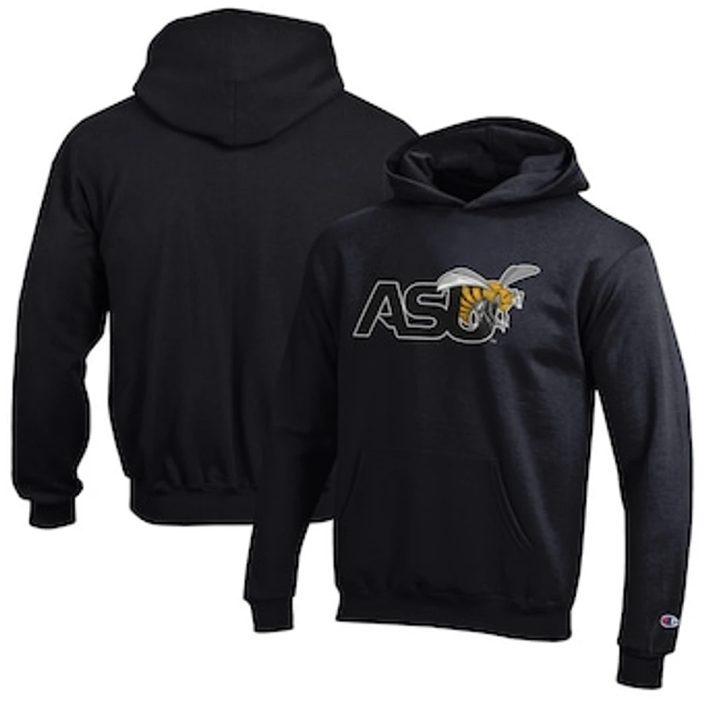 Youth Champion Black Alabama State Hornets Eco Powerblend Pullover Hoodie