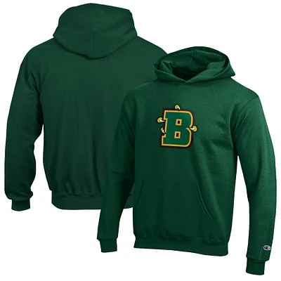 Youth Champion Green SUNY Brockport Golden Eagles Eco Powerblend Pullover Hoodie