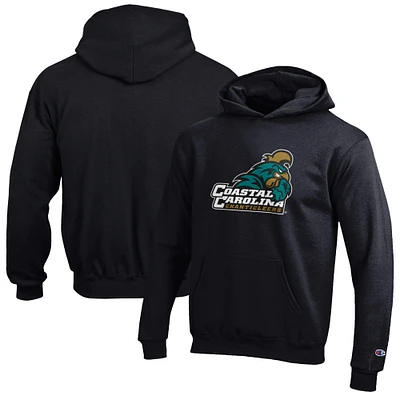 Youth Champion Black Coastal Carolina Chanticleers Eco Powerblend Pullover Hoodie