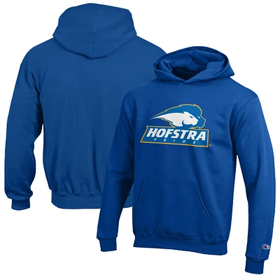 Youth Champion Blue Hofstra University Pride Eco Powerblend Pullover Hoodie