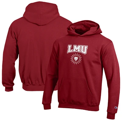 Youth Champion Crimson Loyola Marymount Lions Eco Powerblend Pullover Hoodie