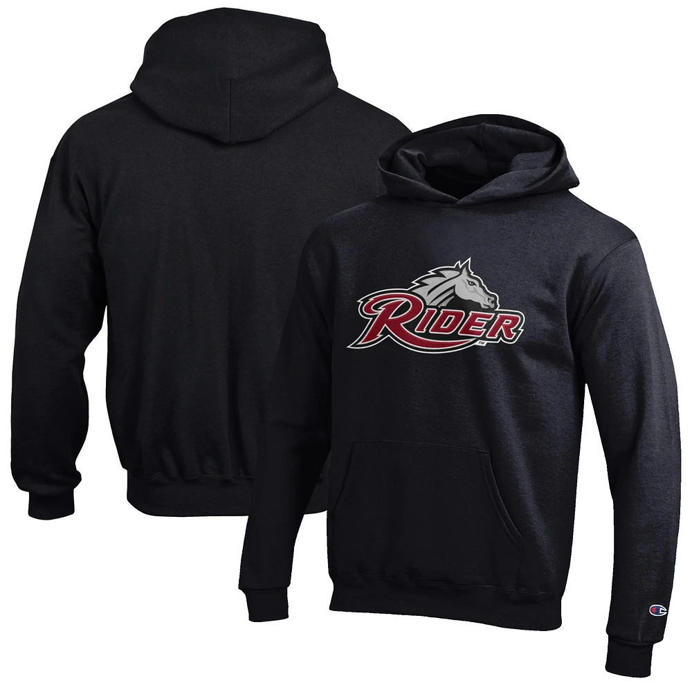 Youth Champion Black Rider Broncs Eco Powerblend Pullover Hoodie