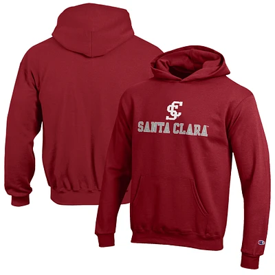 Youth Champion Maroon Santa Clara Broncos Eco Powerblend Pullover Hoodie