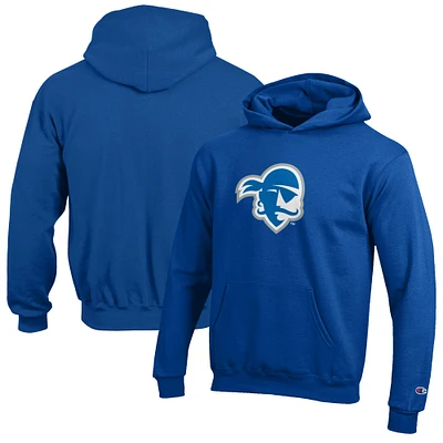 Youth Champion Blue Seton Hall Pirates Eco Powerblend Pullover Hoodie