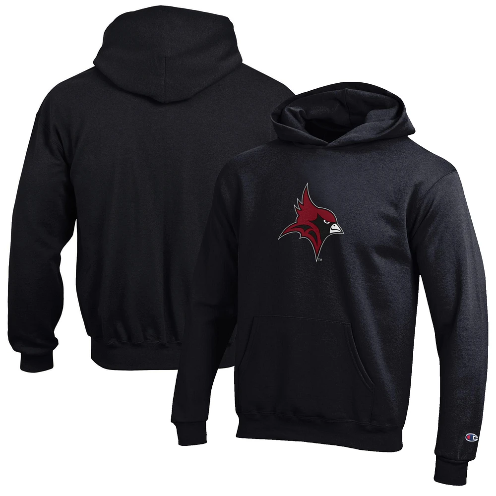 Youth Champion Black St John Fisher Cardinals Eco Powerblend Pullover Hoodie