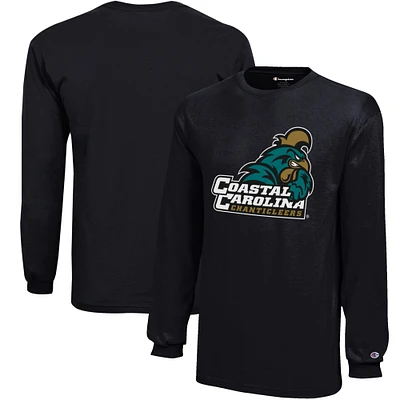 Youth Champion Black Coastal Carolina Chanticleers Jersey Long Sleeve T-Shirt