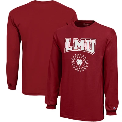 Youth Champion Crimson Loyola Marymount Lions Jersey Long Sleeve T-Shirt