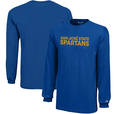 Youth Champion Royal San Jose State Spartans Jersey Long Sleeve T-Shirt