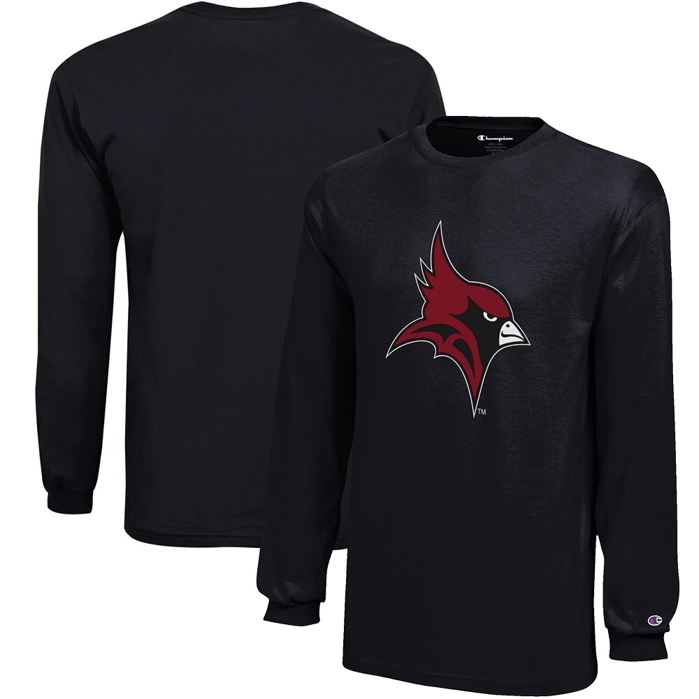 Youth Champion Black St John Fisher Cardinals Jersey Long Sleeve T-Shirt