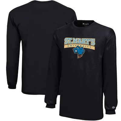 Youth Champion Black St. Mary's University Rattlers Jersey Long Sleeve T-Shirt