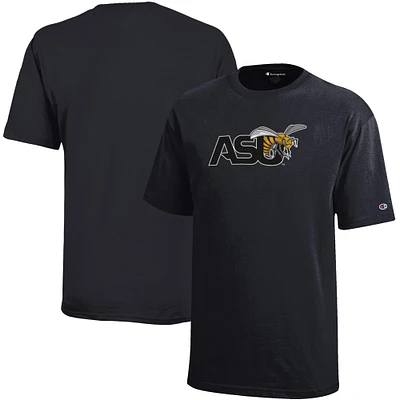 Youth Champion Black Alabama State Hornets Jersey T-Shirt
