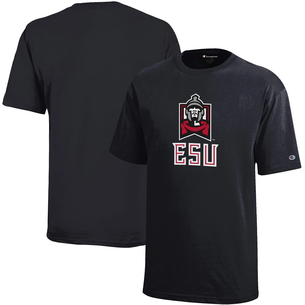 Youth Champion Black East Stroudsburg Warriors Jersey T-Shirt