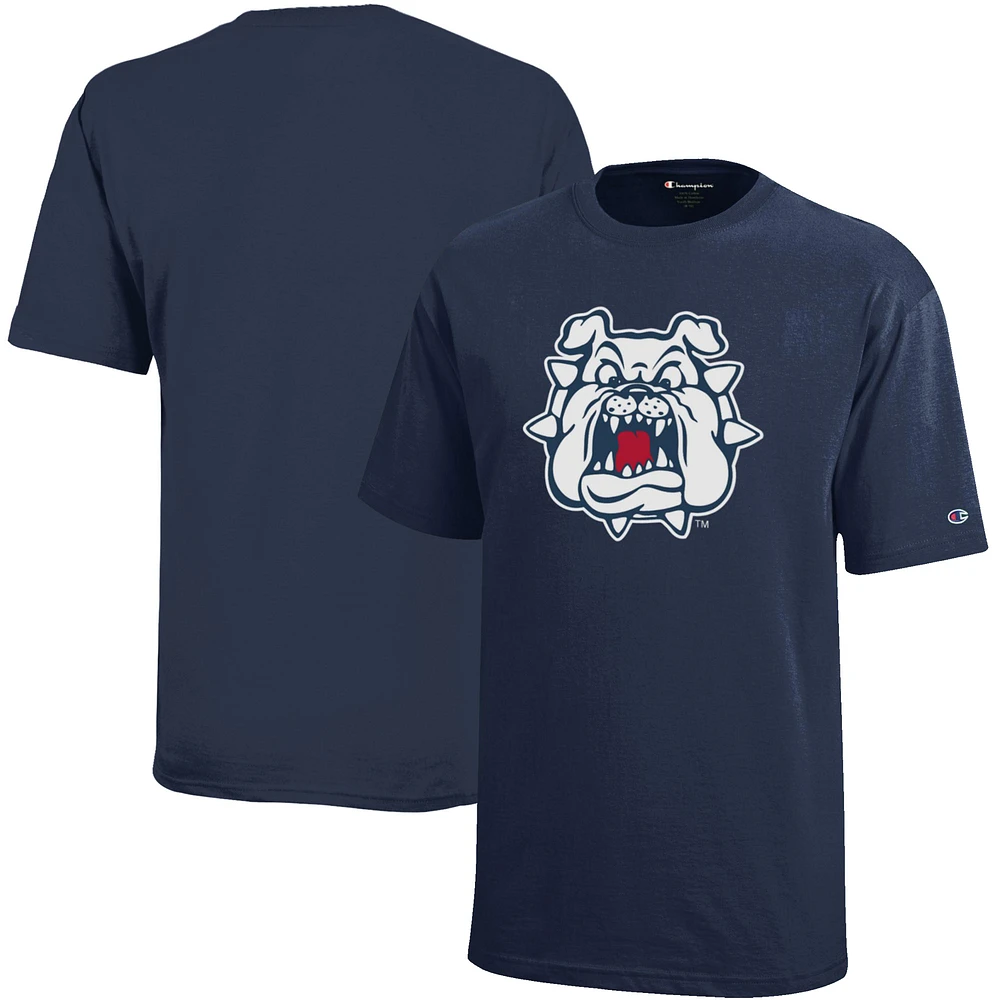 Youth Champion Navy Fresno State Bulldogs Jersey T-Shirt