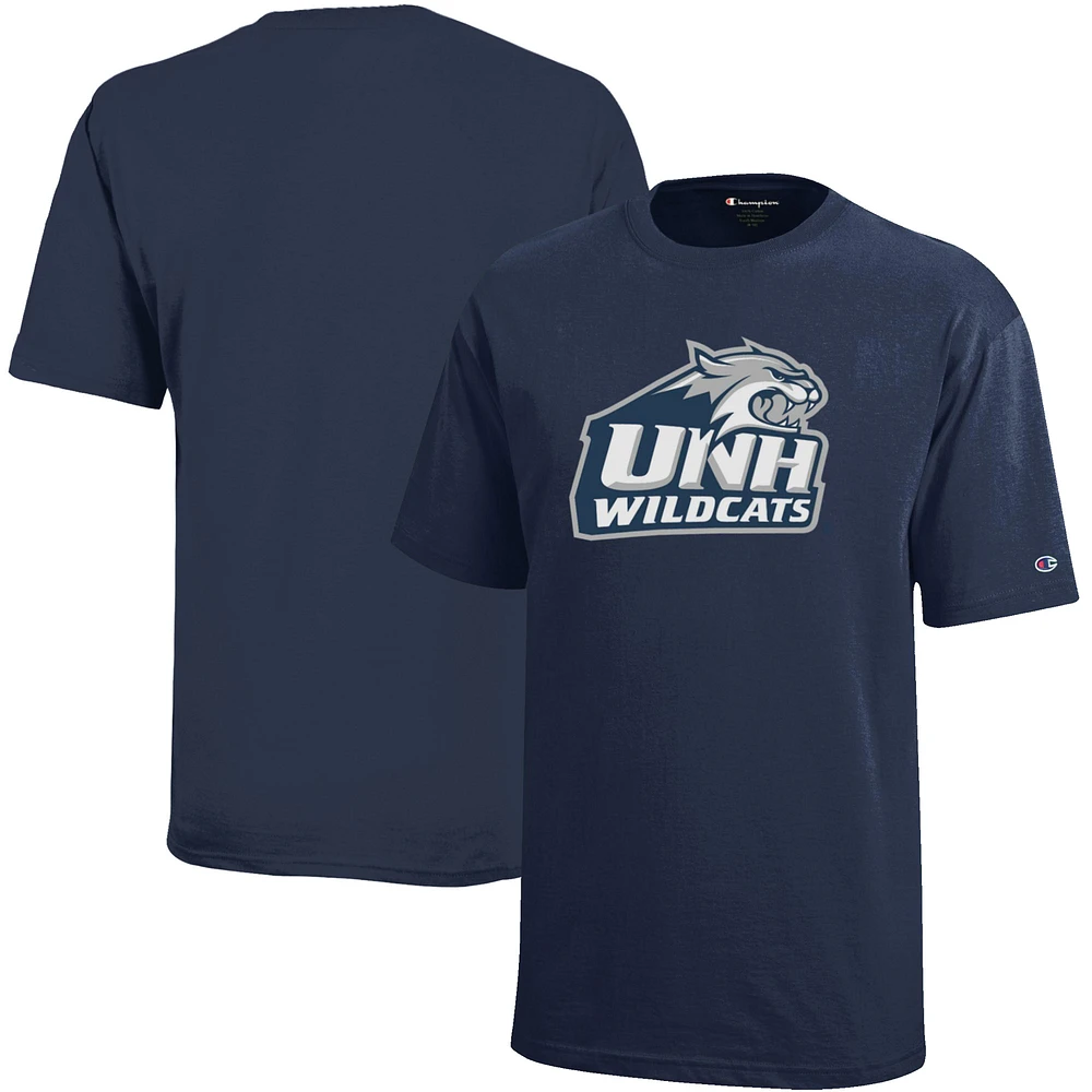 Youth Champion Navy New Hampshire Wildcats Jersey T-Shirt