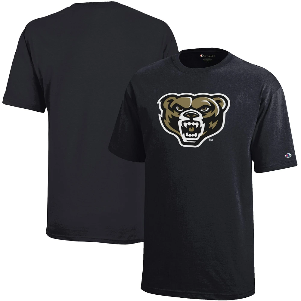 Youth Champion Black Oakland Golden Grizzlies Jersey T-Shirt