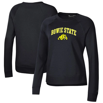 Women's Under Armour Black Bowie State Bulldogs All Day Pullover Sweatshirt