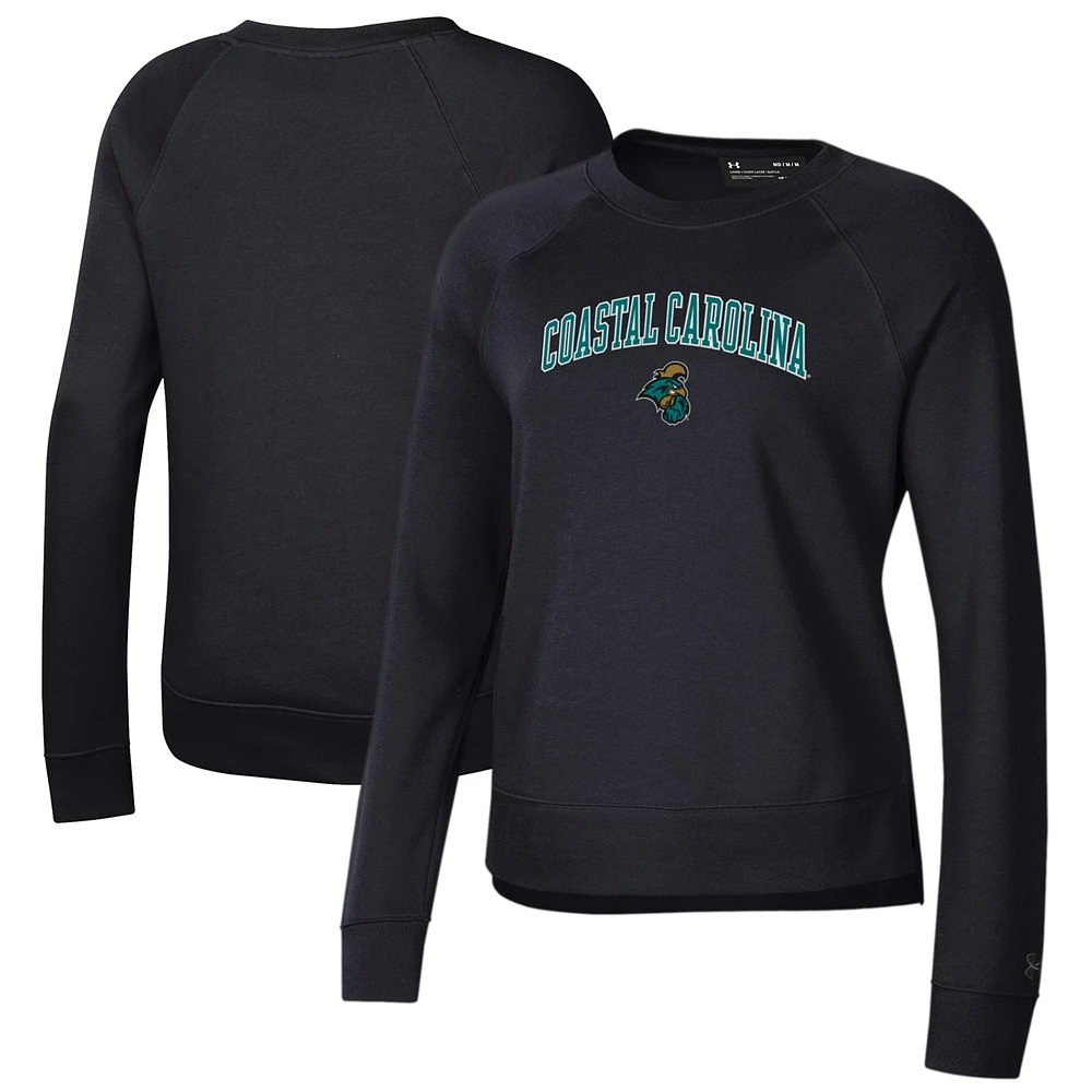 Women's Under Armour Black Coastal Carolina Chanticleers All Day Pullover Sweatshirt
