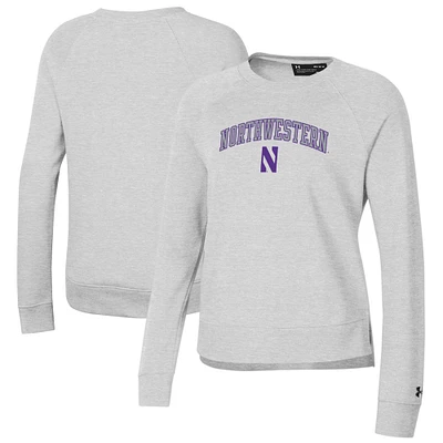 Women's Under Armour Gray Northwestern Wildcats All Day Pullover Sweatshirt