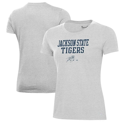 Women's Under Armour Gray Jackson State Tigers Performance T-Shirt