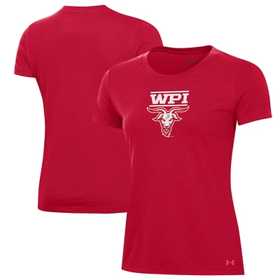 Women's Under Armour Red Worcester Polytechnic Institute Engineers Performance T-Shirt