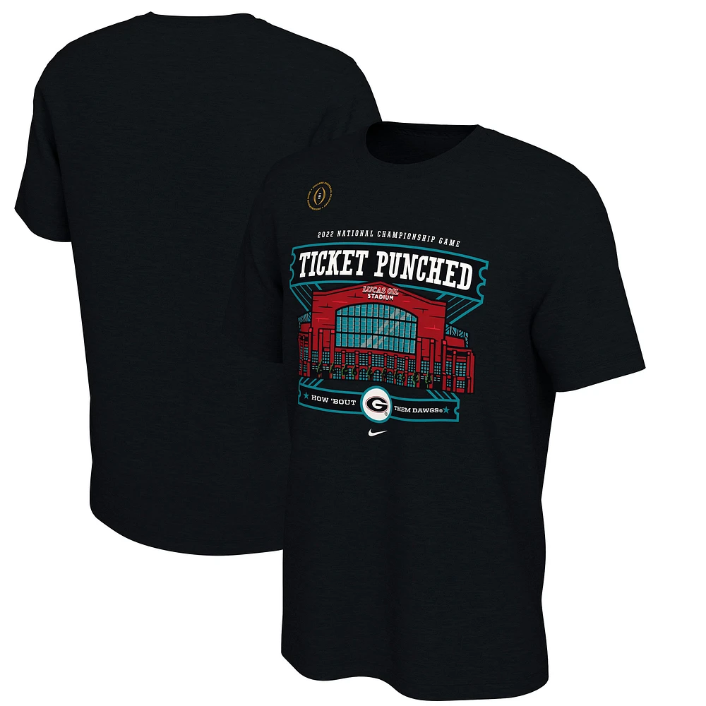 Men's Nike Black Georgia Bulldogs College Football Playoff 2022 National Championship Game Bound T-Shirt