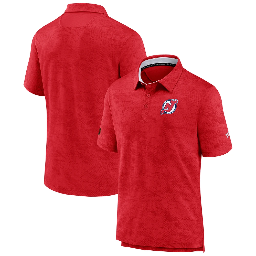 Men's Fanatics Red New Jersey Devils Special Edition 2.0 Authentic Pro Polo