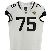 Jawaan Taylor Jacksonville Jaguars Game-Used #75 White Jersey vs. Los Angeles Rams on December 5 2021