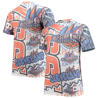 Men's Mitchell & Ness White NBA All-Star Game Hardwood Classics Big Tall Jumbotron T-Shirt