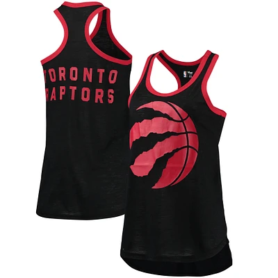 Women's G-III Sports by Carl Banks Black Toronto Raptors Showdown Scoop-Neck Racerback Tank Top