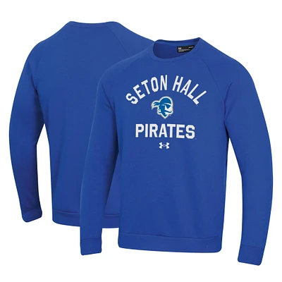 Men's Under Armour Blue Seton Hall Pirates All Day Fleece Pullover Sweatshirt