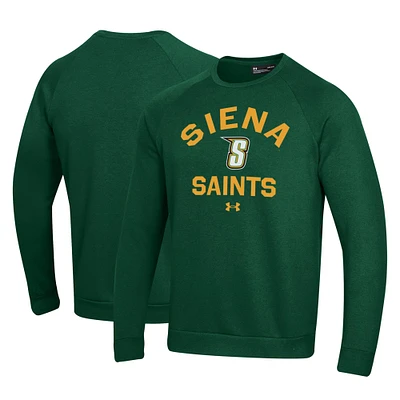 Men's Under Armour Green Siena Saints All Day Fleece Pullover Sweatshirt