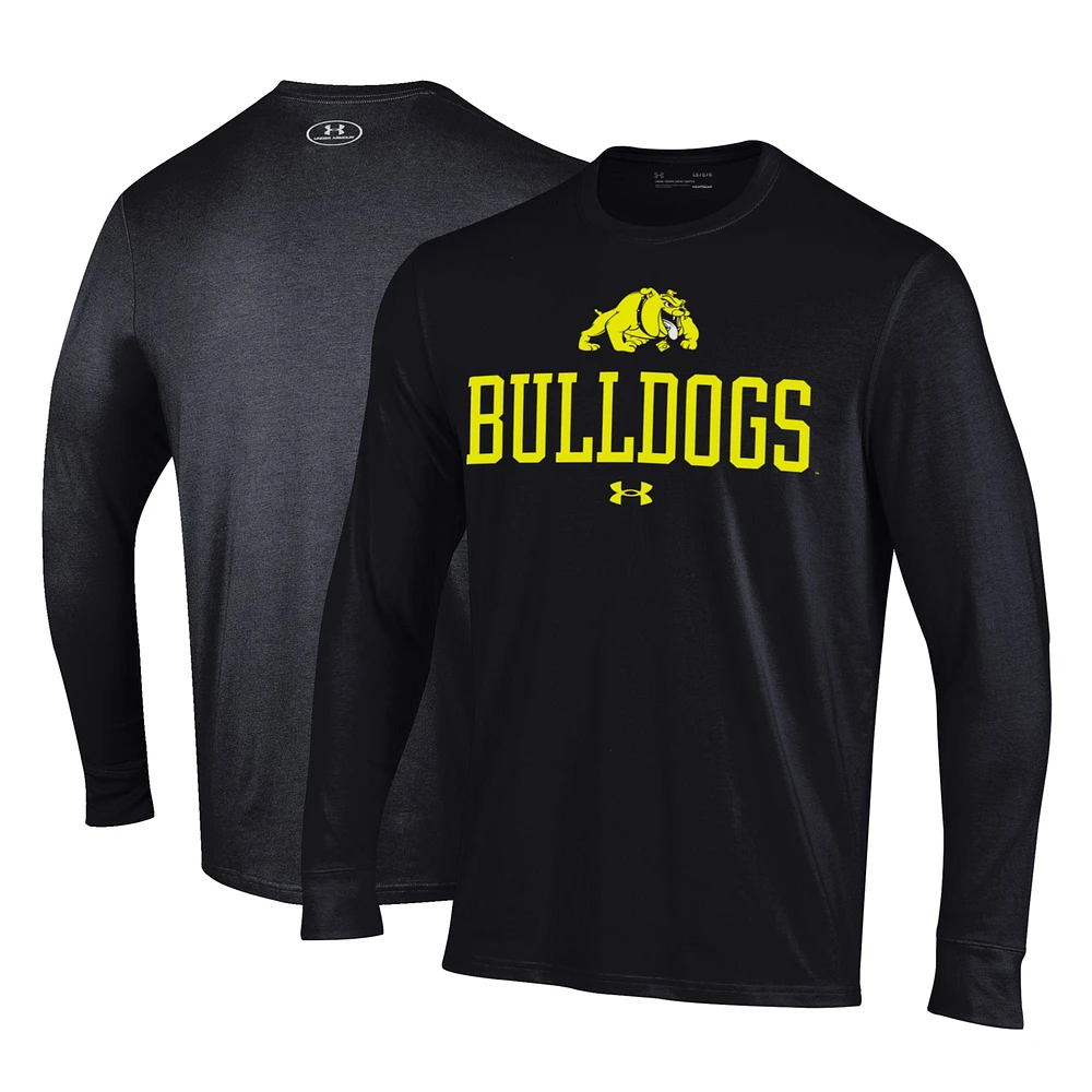 Men's Under Armour Black Bowie State Bulldogs Performance Long Sleeve T-Shirt