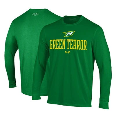Men's Under Armour Green McDaniel Terror Performance Long Sleeve T-Shirt