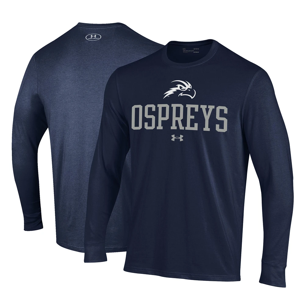 Men's Under Armour Navy UNF Ospreys Performance Long Sleeve T-Shirt