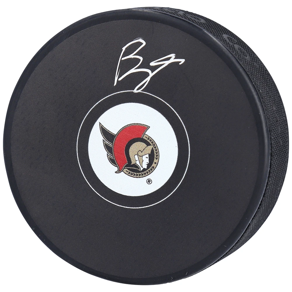 Brady Tkachuk Ottawa Senators Autographed Hockey Puck