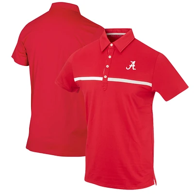 Men's Crimson Alabama Tide Color Blocked Stretch Polo