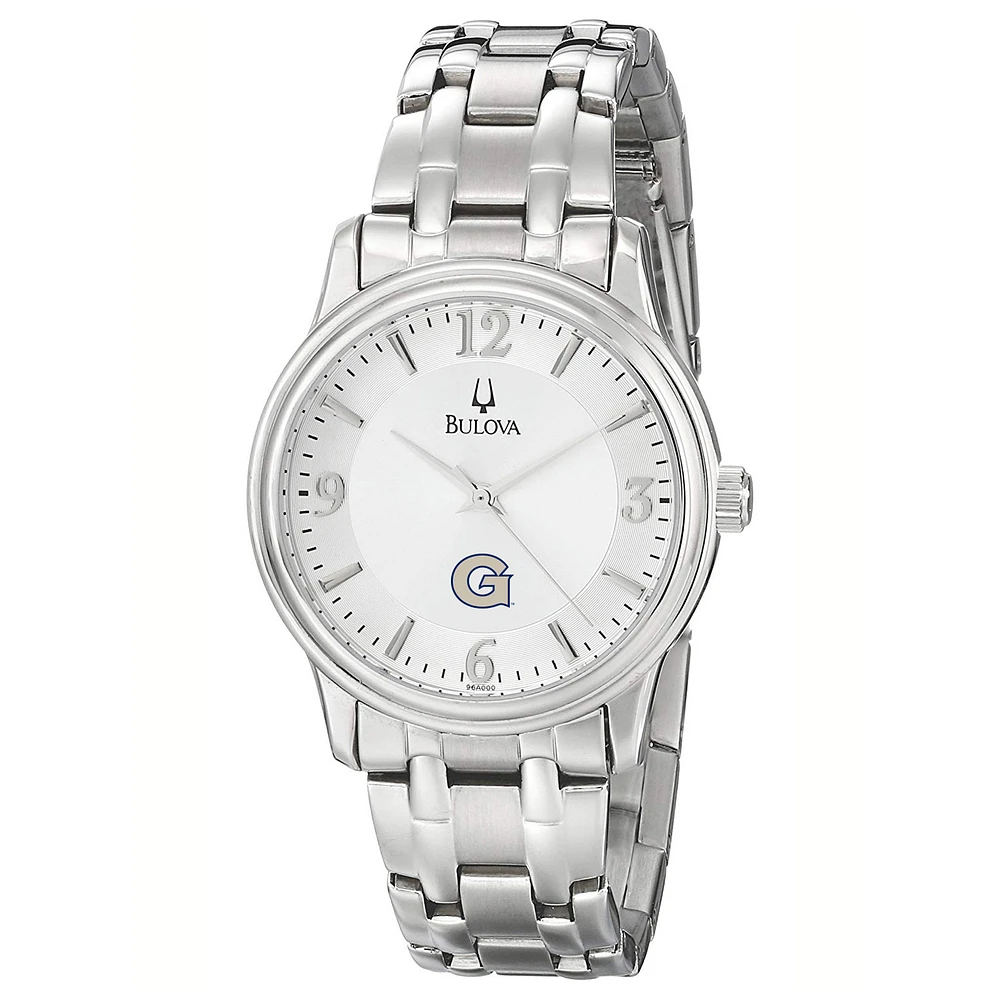 Men's Bulova Silver Georgetown Hoyas