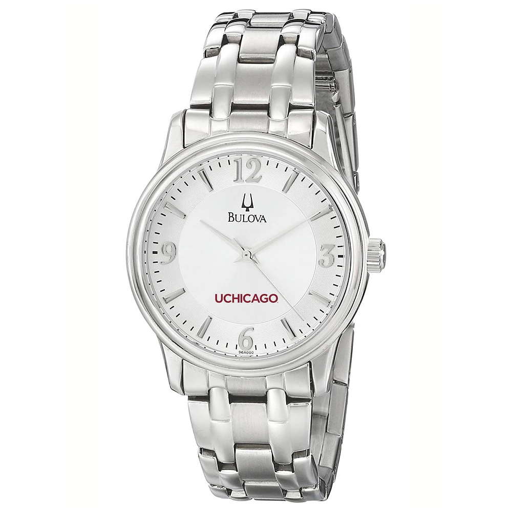 Men's Bulova Silver UChicago Maroons