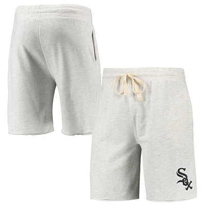 Men's Concepts Sport Oatmeal Chicago White Sox Mainstream Terry Tri-Blend Shorts