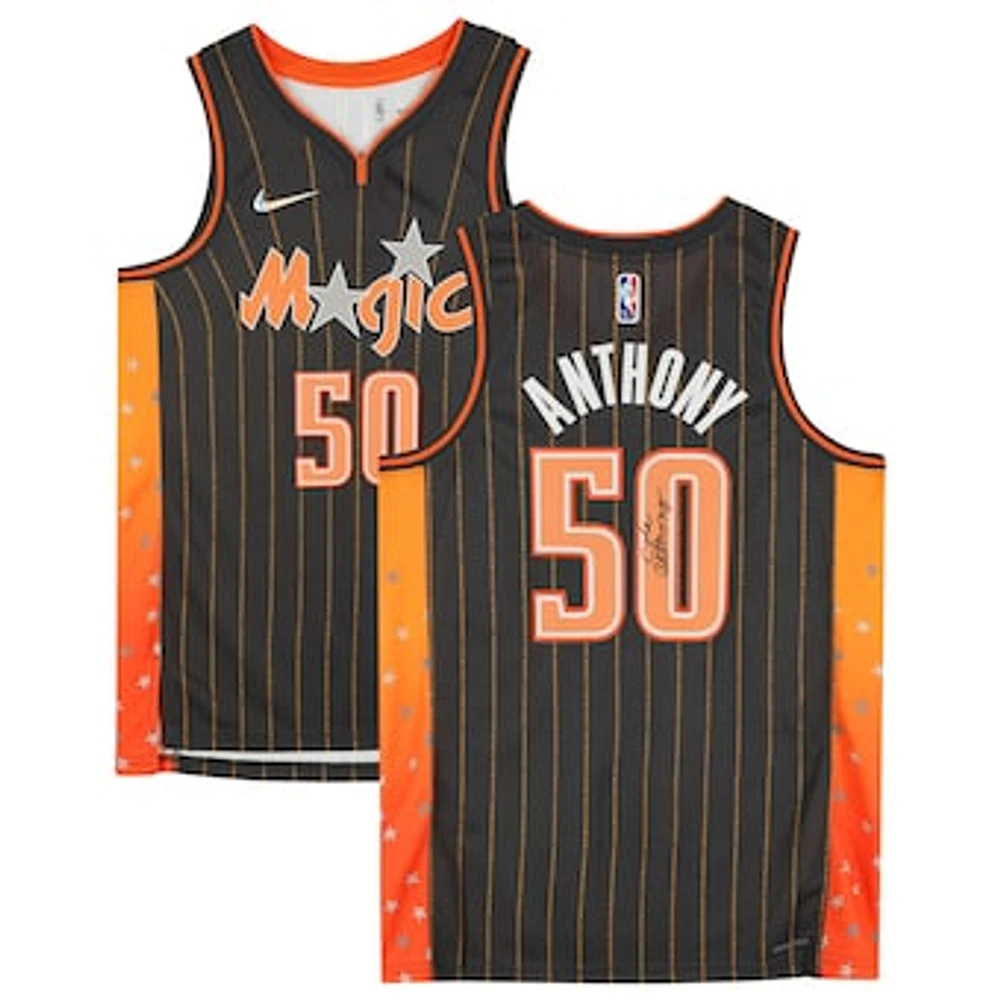 Cole Anthony Orlando Magic Autographed Gray 2021 Nike Swingman Mixtape Jersey