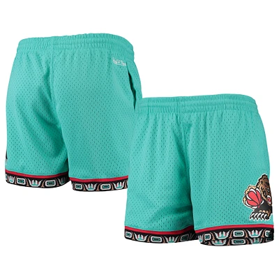 Women's Mitchell & Ness Turquoise Vancouver Grizzlies Hardwood Classics Jump Shot Shorts