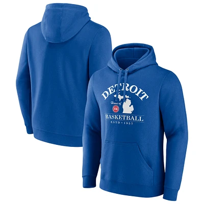 Men's Royal Detroit Pistons Tip-Off Pullover Hoodie