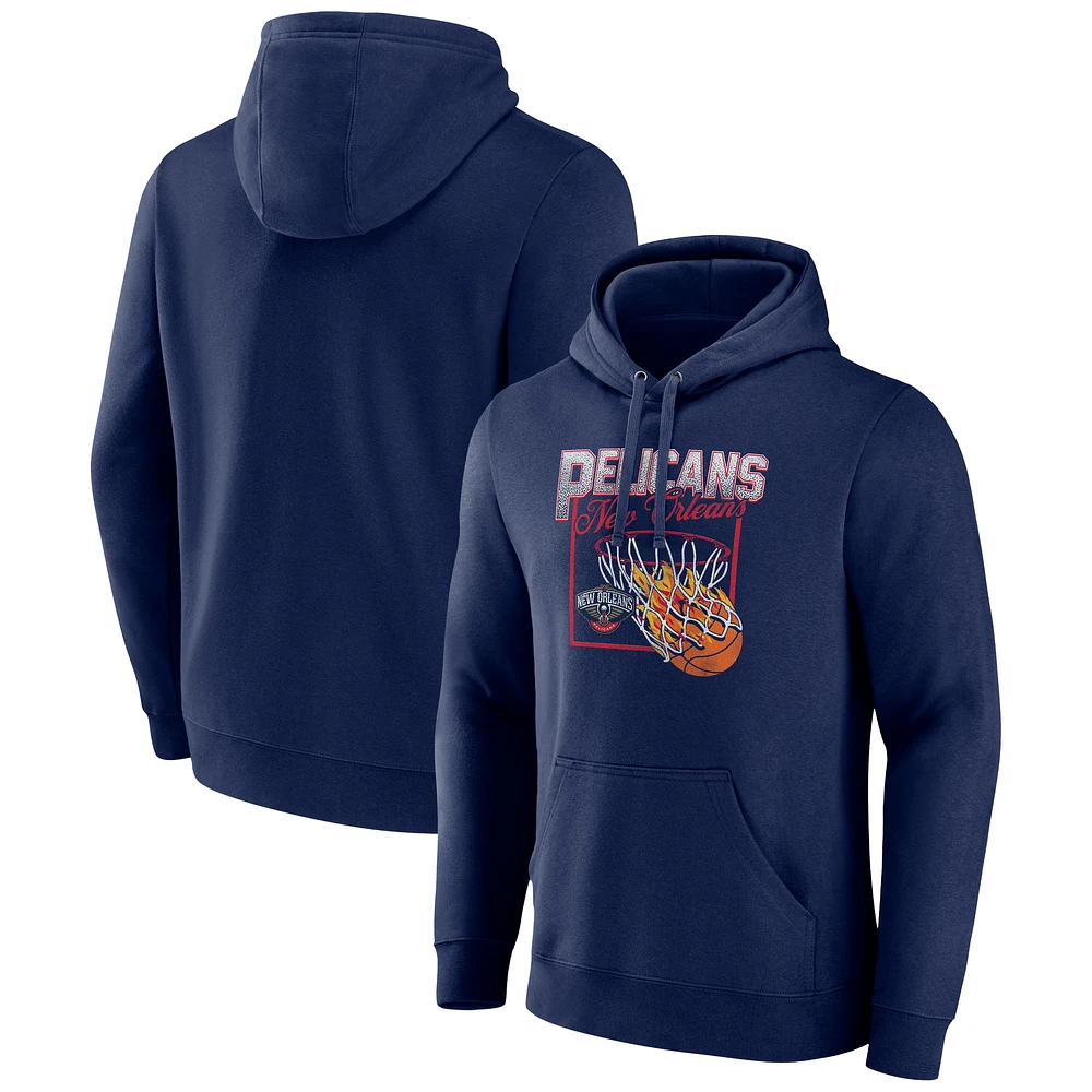 Men's Navy New Orleans Pelicans Alley Oop Pullover Hoodie