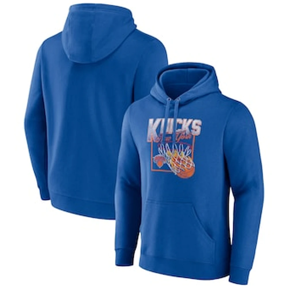 Men's Blue New York Knicks Alley Oop Pullover Hoodie