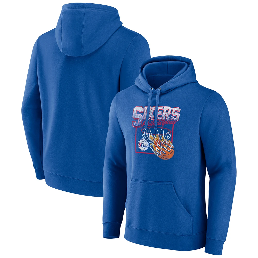 Men's Royal Philadelphia 76ers Alley Oop Pullover Hoodie