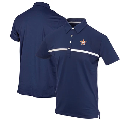 Men's Navy Houston Astros Color Blocked Stretch Polo