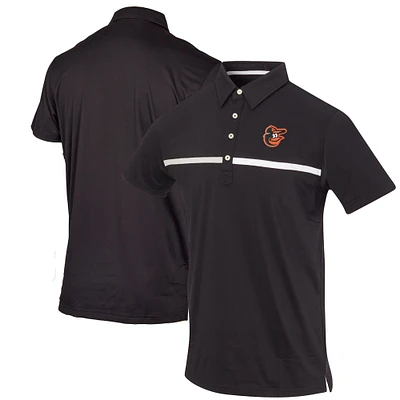 Men's Black Baltimore Orioles Color Blocked Stretch Polo