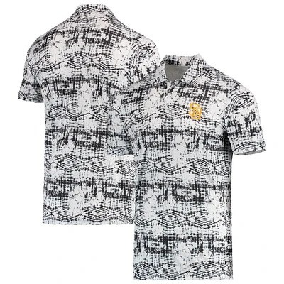 Men's Antigua Black San Diego Padres Vivid Polo